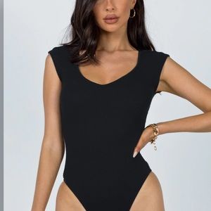 Princess Polly Carey Bodysuit Black